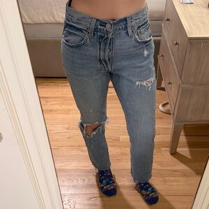 Levi's Blue Straight Leg Women's Jeans